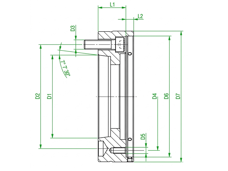 CNC車床用 A型主軸端法蘭（ISO 702-1）