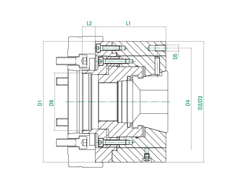 BE-前推零位移筒夾夾頭
